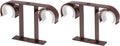 Copper Double Curtain Rod Ceiling Mount 2 Piece with Hardware