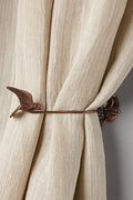 Vintage Bird-Shaped Metallic Curtain Tieback - Antique Copper Drapery Holdback