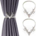 European Braided Rope Faux Pearl Curtain Tiebacks Modern Pair