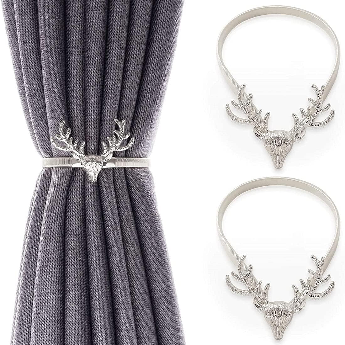European Braided Rope Faux Pearl Curtain Tiebacks Modern Pair