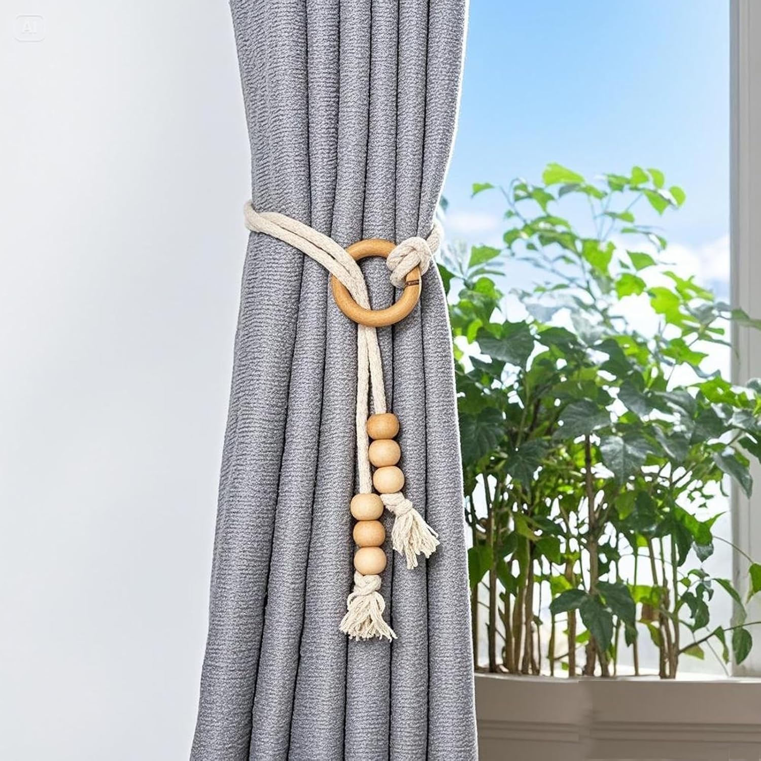 Elegant Wooden Curtain Holdback Modern Luxury Design
