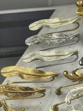 Luxury Leaf Feather Wall-Mounted Curtain Hook - Metallic Drapery Holdback (Multi-Colors)