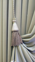 Curtain tieback and holdback detail